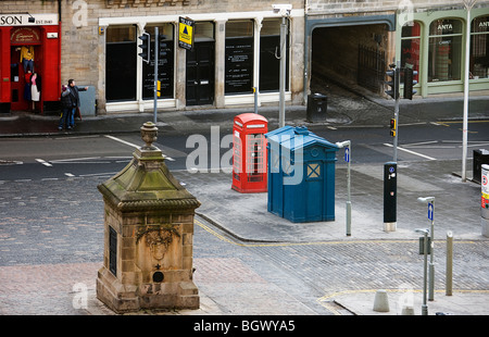 Bien avant de l'Ouest. Mobilier urbain. Grassmarket. Edinburgh Banque D'Images