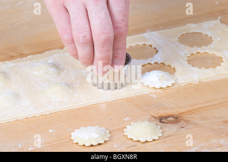 Stick out tortellini Banque D'Images