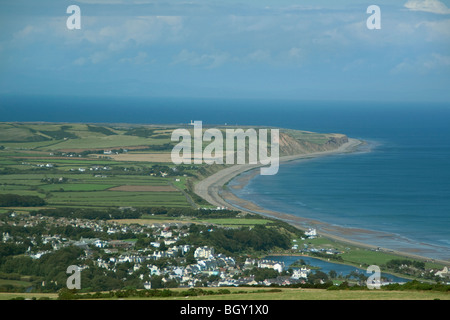 Île de Man côte nord-est de Ramsey Point d'Ayre Banque D'Images