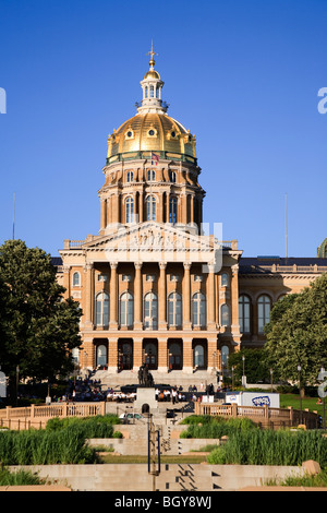 L'Iowa State Capitol est le State Capitol building de l'état américain de l'Iowa. USA Banque D'Images