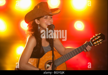 Chanteur de Country Banque D'Images