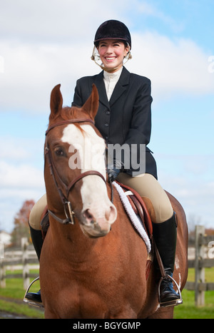 Equestrian rider Banque D'Images