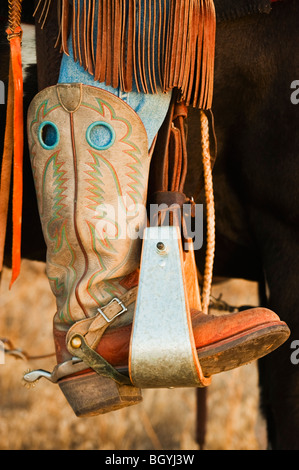 Bottes de Cowboy Banque D'Images