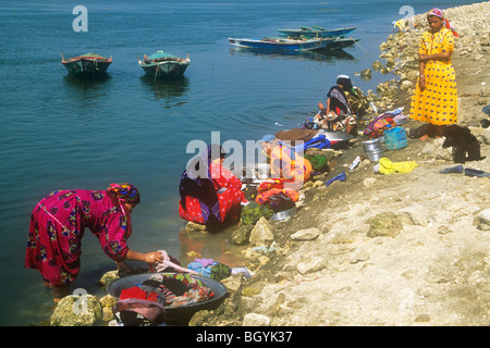 Les femmes rurales dans l'Egypte nil Banque D'Images