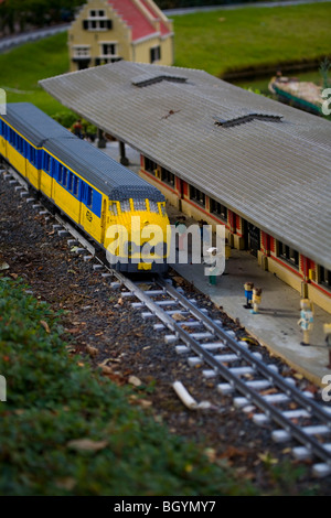 À la station de train, Legoland Windsor Banque D'Images