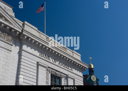 La banque d'Amérique, Washington DC, USA Banque D'Images