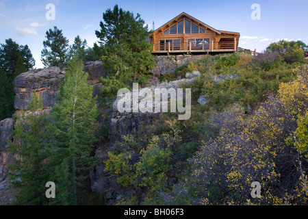 Centre d'accueil, le point de Gunnison, Parc National Black Canyon of the Gunnison, Colorado. Banque D'Images