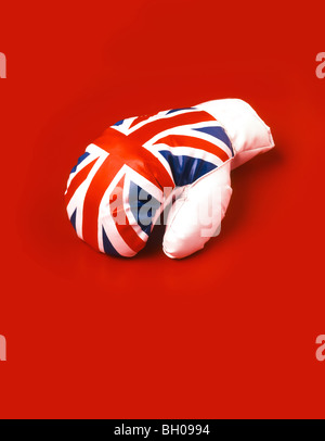 Gant de boxe Union jack Banque D'Images