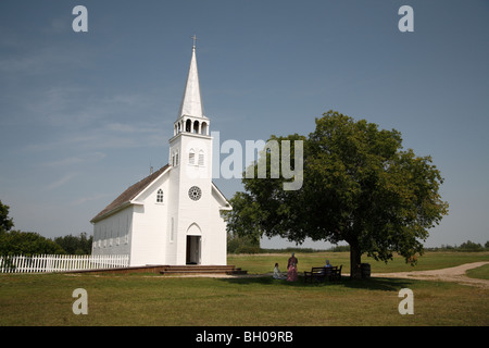 Le restauré Saint Antoine de Padoue à Batoche. Banque D'Images