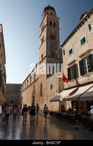 Monastère franciscain de l'église St Sauveur Placa Dubrovnik Croatie Stradun stradun placa Banque D'Images