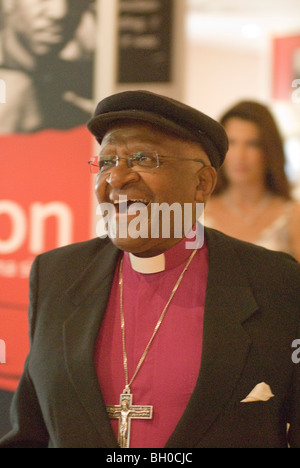 L'archevêque Desmond Tutu est vu à la Fondation Nelson Mandela à Johannesburg, Afrique du Sud. Photo : Eva-Lotta Jansson Banque D'Images