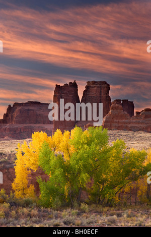 Laver palais, Arches National Park, près de Moab, Utah. Banque D'Images