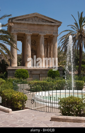 Jardins Barrakka inférieur, La Valette, Malte, Europe. Banque D'Images