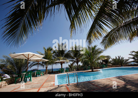 Piscine de l'hôtel près de Barahona, République Dominicaine Banque D'Images