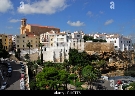 Baixamar, ses Voltes avec pouvez Mir et Santa Maria, Mao, Port Mahon, Minorque, Iles Baléares, Espagne Banque D'Images