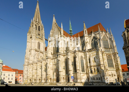 La cathédrale de Regensburg, Regensburg, Allemagne Banque D'Images