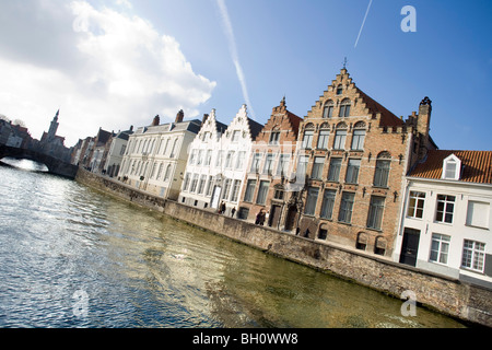 Canal Spiegelrei, Bruges, Belgique Banque D'Images