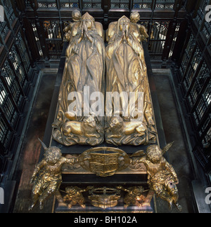 Henry VII & Elizabeth de monument de New York l'abbaye de Westminster, London England Banque D'Images