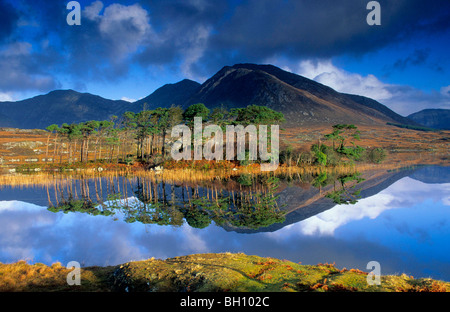 L'Europe, la Grande-Bretagne, l'Irlande, Galway, le Connemara, Co. Lac Ballynahinch Banque D'Images