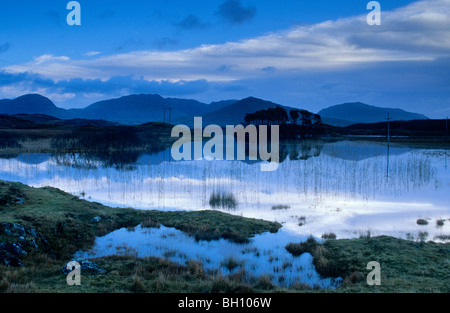 L'Europe, la Grande-Bretagne, l'Irlande, Galway, le Connemara, Co. Lac Ballynahinch Banque D'Images