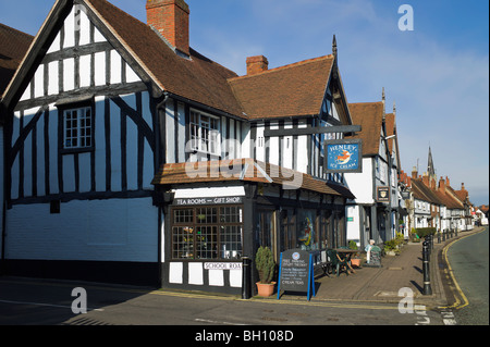 Magasin de crème glacée sur la rue henley in arden village warwickshire angleterre uk Banque D'Images