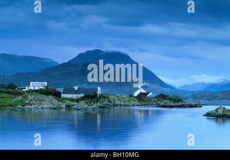 Ballynakill Harbour, du Connemara, dans le comté de Galway, Irlande, Europe Banque D'Images