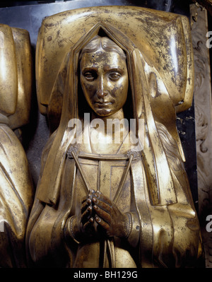 Elizabeth d'York monument l'abbaye de Westminster, London England Banque D'Images