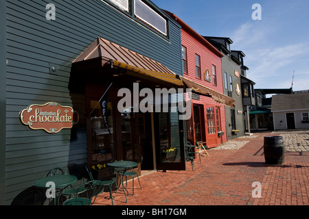 Newport Rhode Island, Bannister's Wharf, Banque D'Images