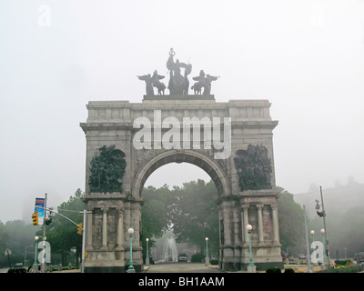 Soldats et marins Arch Grand Army Plaza Brooklyn New York Banque D'Images