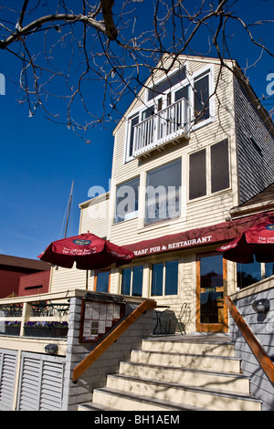 Le quai un pub et un restaurant et bar à vin Fluke Bowen's Wharf à Newport, Rhode Island Banque D'Images