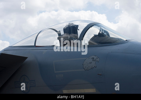 USAF F15 Eagle à Waddington Banque D'Images
