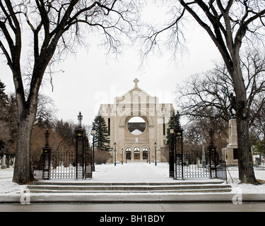 Cathédrale de Saint-Boniface Winnipeg Manitoba Banque D'Images