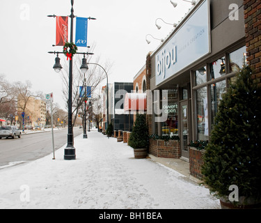 Saint Boniface Winnipeg Manitoba Secteur Commercial Banque D'Images