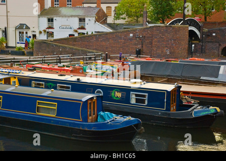 Rue du quartier Convention gaz Bassin central Birmingham England UK Europe Banque D'Images