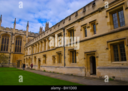 Queens College courtyard Oxford Angleterre Angleterre Europe Banque D'Images