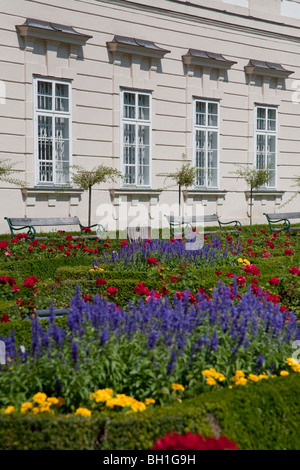 Le château de Schloss Mirabell, JARDIN MIRABELLGARTEN, Salzbourg, Autriche Banque D'Images