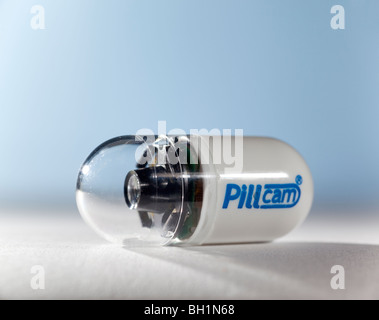 La capsule endoscopie Pillcam caméra médicale miniature Banque D'Images