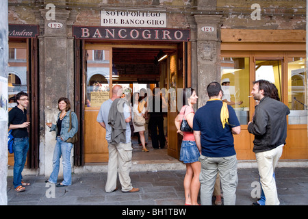 Restaurant Banco Giro, Venise, Vénétie, Italie Banque D'Images