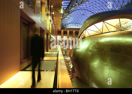 L'intérieur, DZ Bank, Frank O. Gehry, Pariser Platz 3, Berlin, Allemagne Banque D'Images