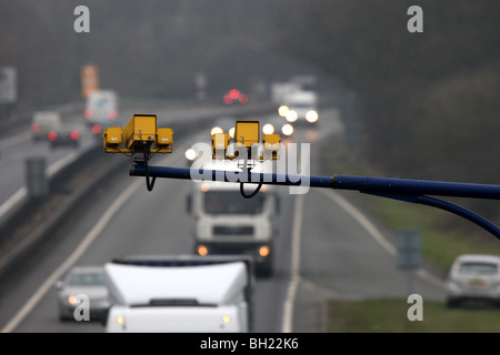 Les caméras de VITESSE MOYENNE SUR L'A14 dans le Cambridgeshire Banque D'Images