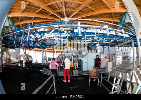 Intérieur de la station de ski, kitzbuhel, Autriche Banque D'Images