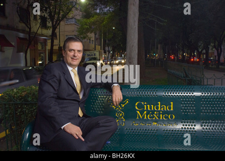 Marcelo Ebrard, maire de Mexico. Banque D'Images