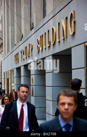 Le Trump Building sur 40 Wall Street dans le Financial District de Manhattan, New York City Banque D'Images