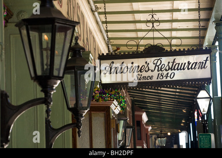 Antoine's Restaurant depuis 1840 La Nouvelle-Orléans, Louisiane Banque D'Images