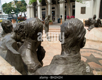 L'Équateur. La ville de Guayaquil. Monument à l'indépendance de Quito. Banque D'Images