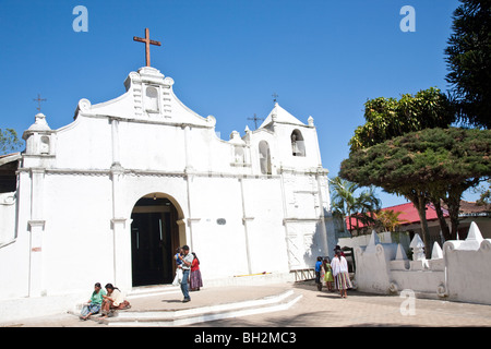 La chapelle d'El Calvario, Coban, Alta Verapaz, Guatemala. Banque D'Images