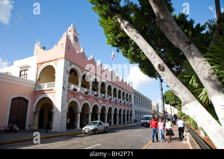 Palais municipal. Merida, Yucatan, Mexique. Banque D'Images