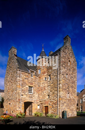 Une vue externe de Mary, Reine des Ecossais' Maison dans la région des Scottish Borders, Jedburgh Banque D'Images