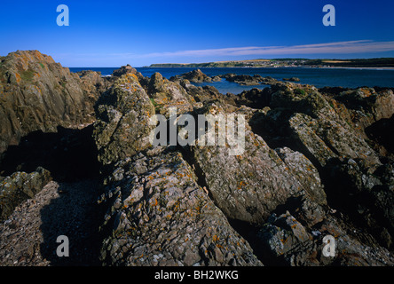 Une vue de la baie et plage de Cullen sur le Moray Firth au nord-est de l'Écosse Banque D'Images