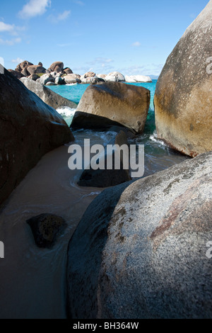 Baie de diables, Les Bains, Virgin Gorda, Îles Vierges Britanniques Banque D'Images